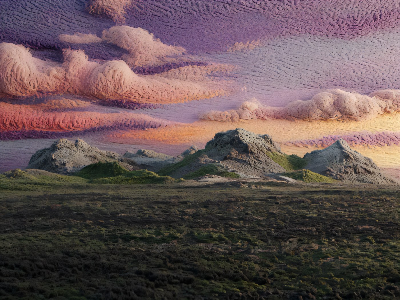 Trölladyngja, the troll homeland, a misted mountain on the east coast